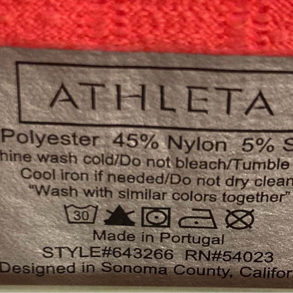 Athleta | Orange Racerback Top Small EUC - Picture 4 of 4